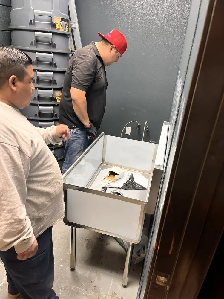 Commercial plumbing and sink installation in Little Italy